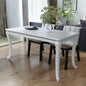 High gloss white dining table 116x66x76 cm