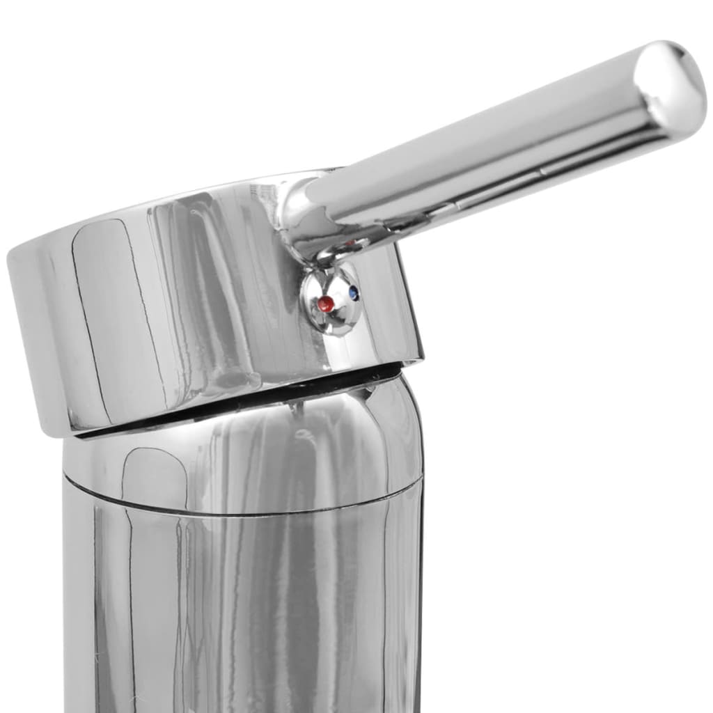 Conjunto de muebles de baño con lavabo y grifo 10 piezas negro
