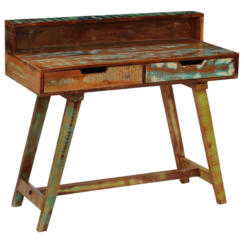 Escritorio de madera maciza reciclada