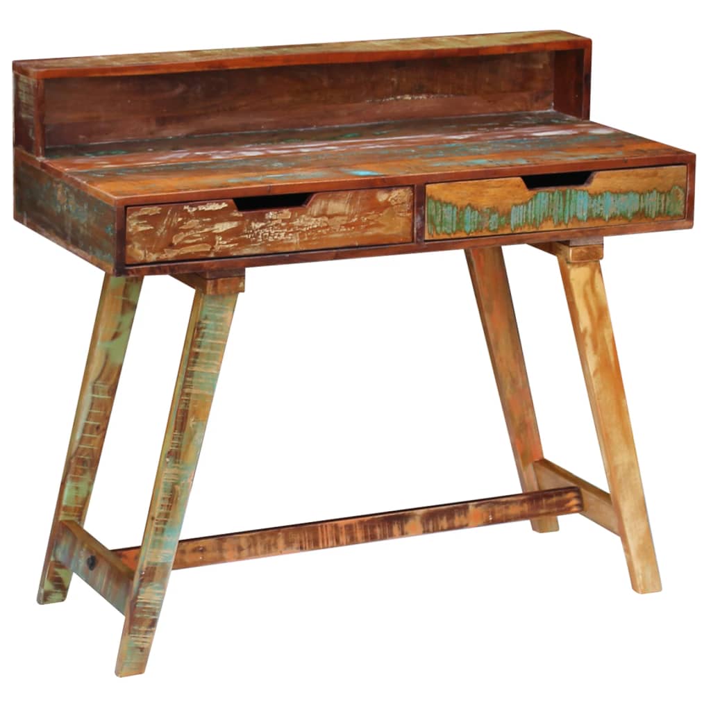 Escritorio de madera maciza reciclada