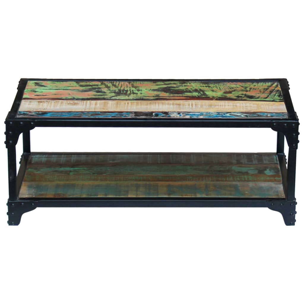 Mesa de centro madera maciza reciclada