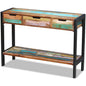 Sideboard with 3 drawers recycled solid wood