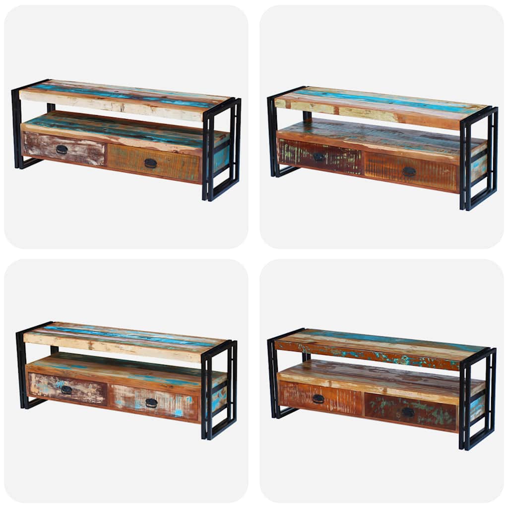 Mueble de TV madera maciza reciclada
