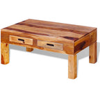Mesa de centro de madera maciza de acacia