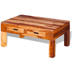 Mesa de centro de madera maciza de acacia