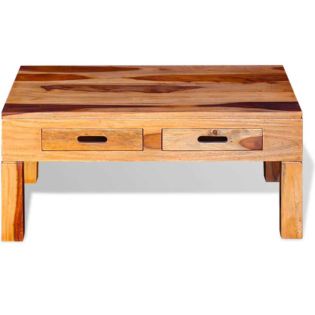Mesa de centro de madera maciza de acacia