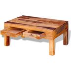 Mesa de centro de madera maciza de acacia