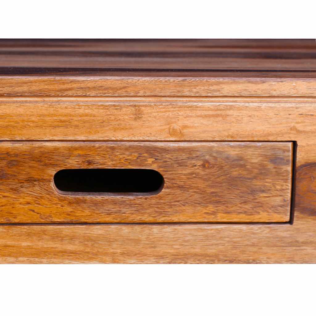 Mesa de centro de madera maciza de acacia