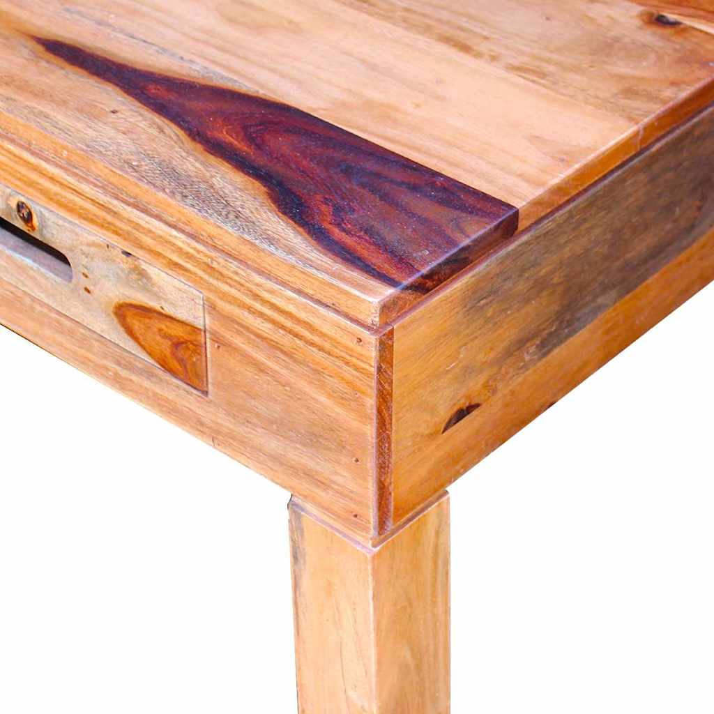 Mesa de centro de madera maciza de acacia
