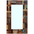 Espejo de madera maciza reciclada 80x50 cm