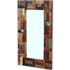 Espejo de madera maciza reciclada 80x50 cm