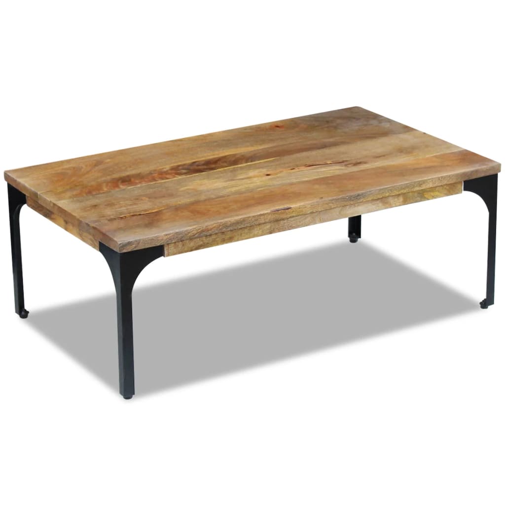Mesa de centro madera de mango 100x60x35 cm