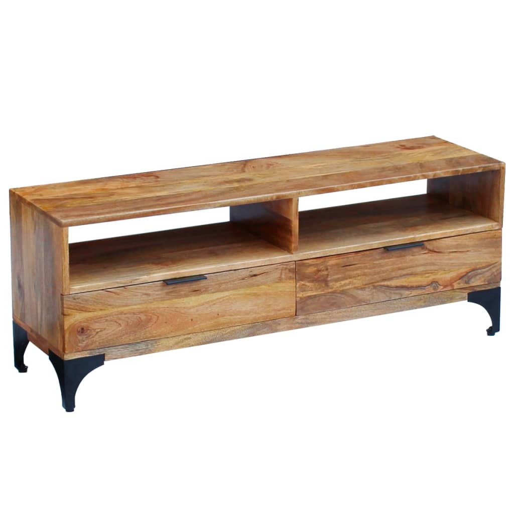 Mueble para TV madera de mango 120x35x45 cm