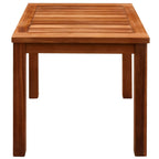 Tumbona con mesita 2 unidades madera maciza acacia y textilene