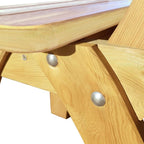 Mesa y banco de exterior 4 piezas de madera de pino impregnada