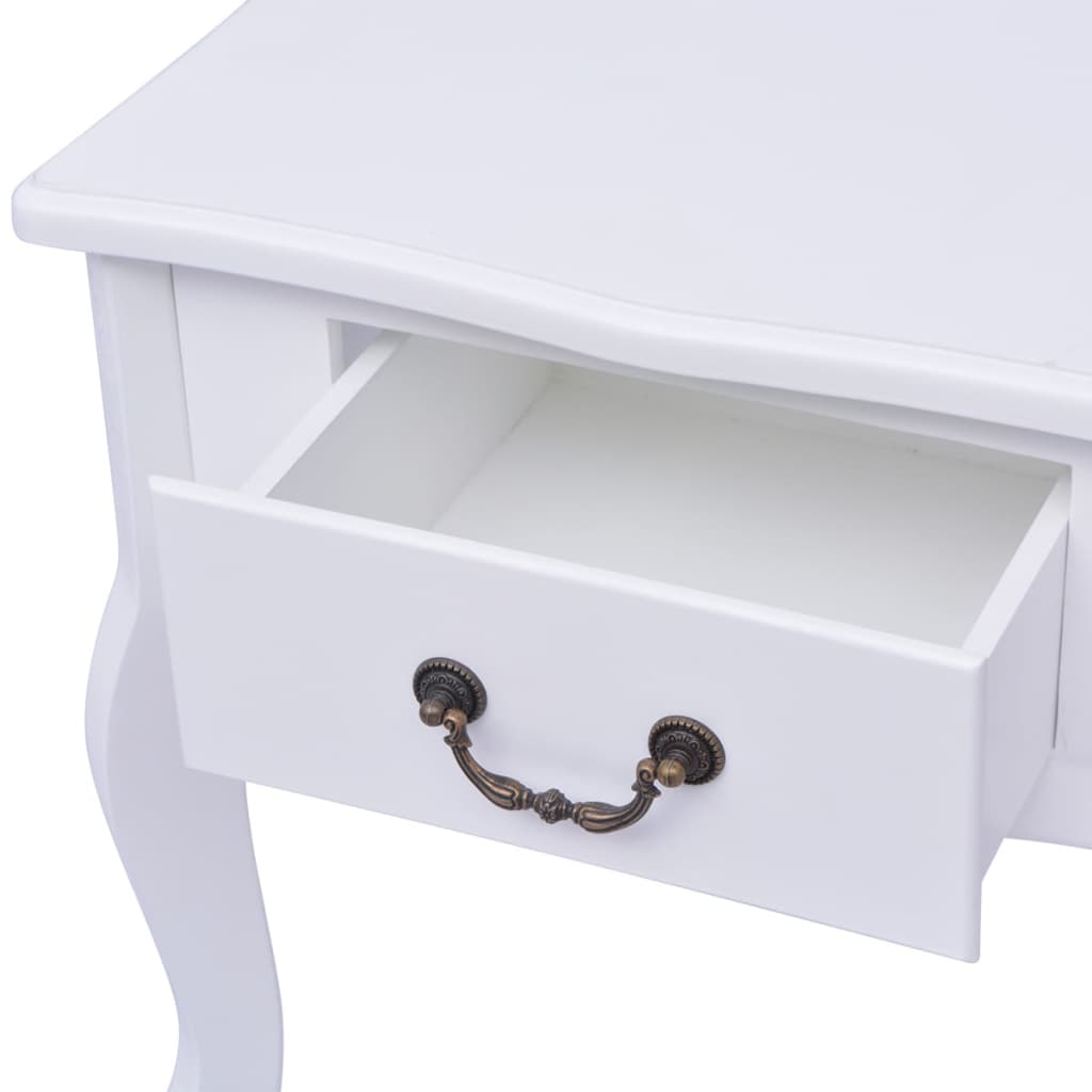 Mesitas de noche 2 unidades MDF blanca