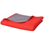Red and Gray 170x210 cm Reversible Quilted Bedspread