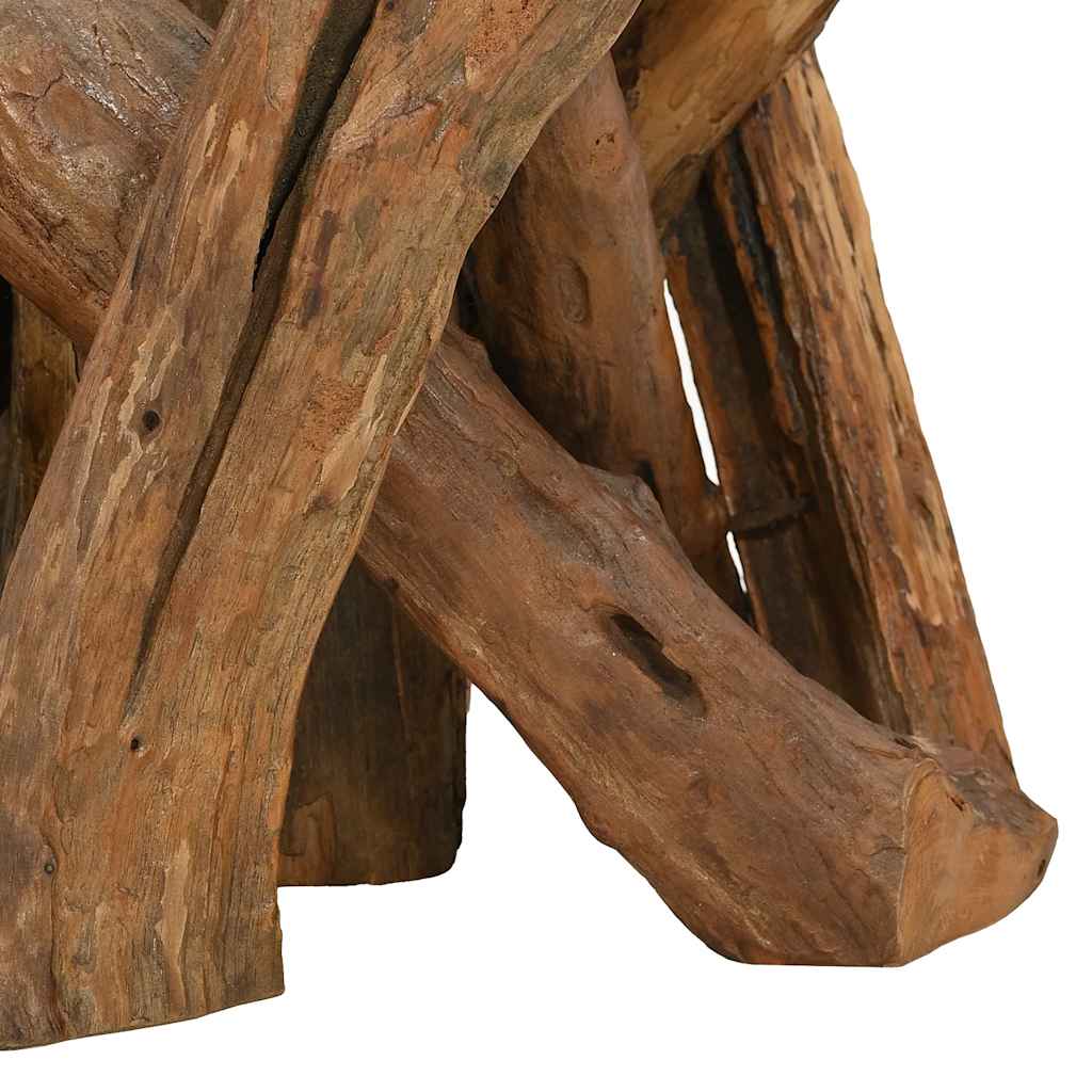 Mesa de centro de madera maciza de teca 60 cm