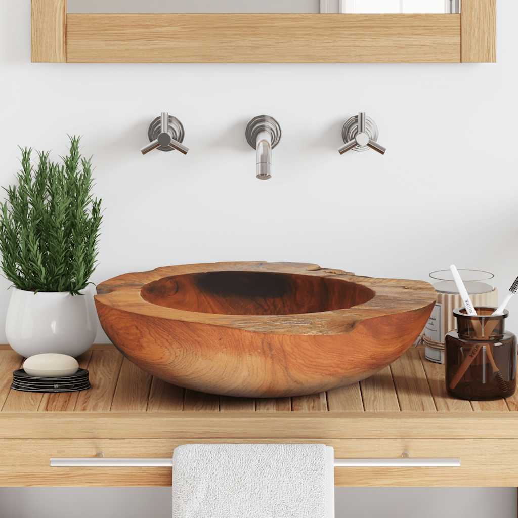 Lavabo de teca maciza 45 cm