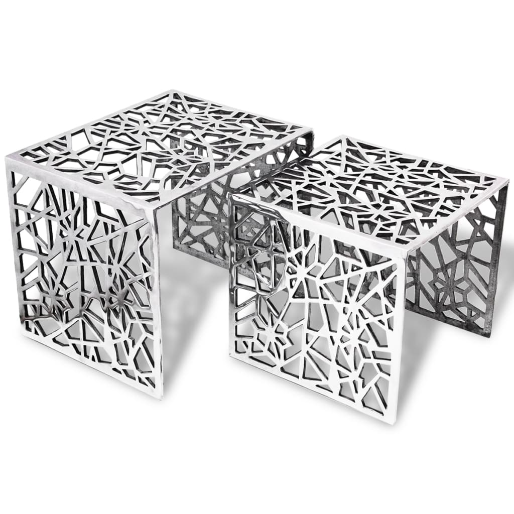 Conjunto de mesas auxiliares 2 pcs Gris Hormigón