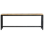 Banco de comedor madera maciza de mango en bruto 120 cm
