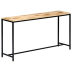Mesa consola de madera maciza de acacia 110x35x75 cm