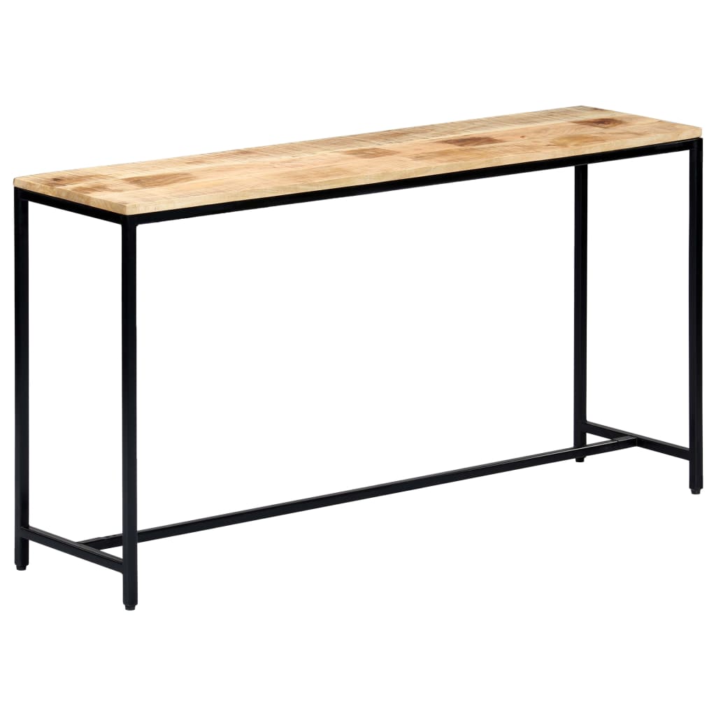Mesa consola de madera maciza de acacia 110x35x75 cm