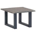 Mesa de centro borde natural madera maciza acacia 115x60x40 cm