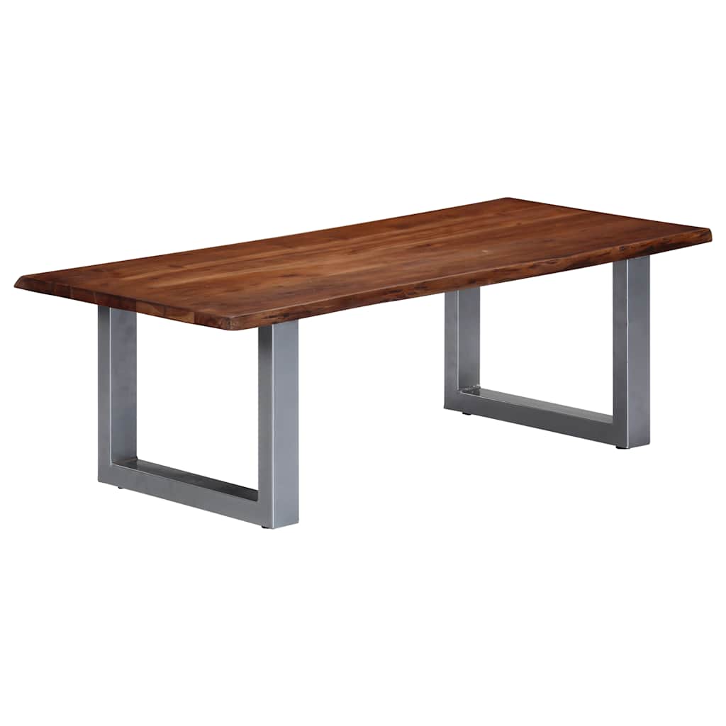 Solid Acacia Wood Live Edge Coffee Table 115x60x40 cm
