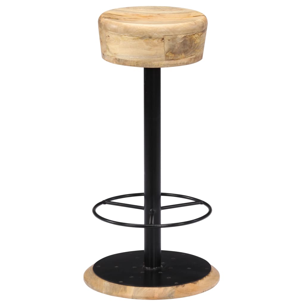 Taburetes de cocina 2 unidades madera maciza de mango