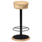 Taburetes de cocina 2 unidades madera maciza de mango