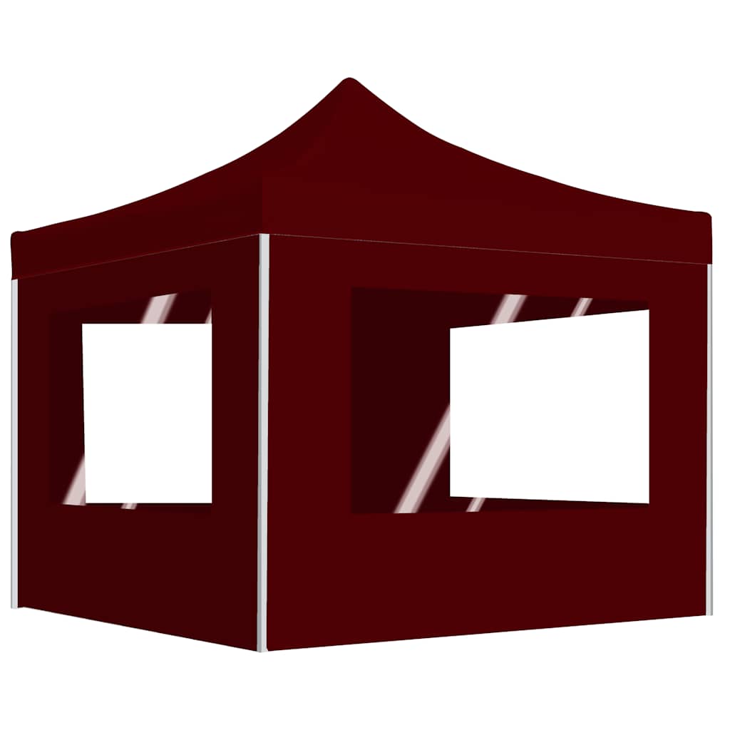 Carpa plegable con paredes aluminio gris antracita 4,5x3 m