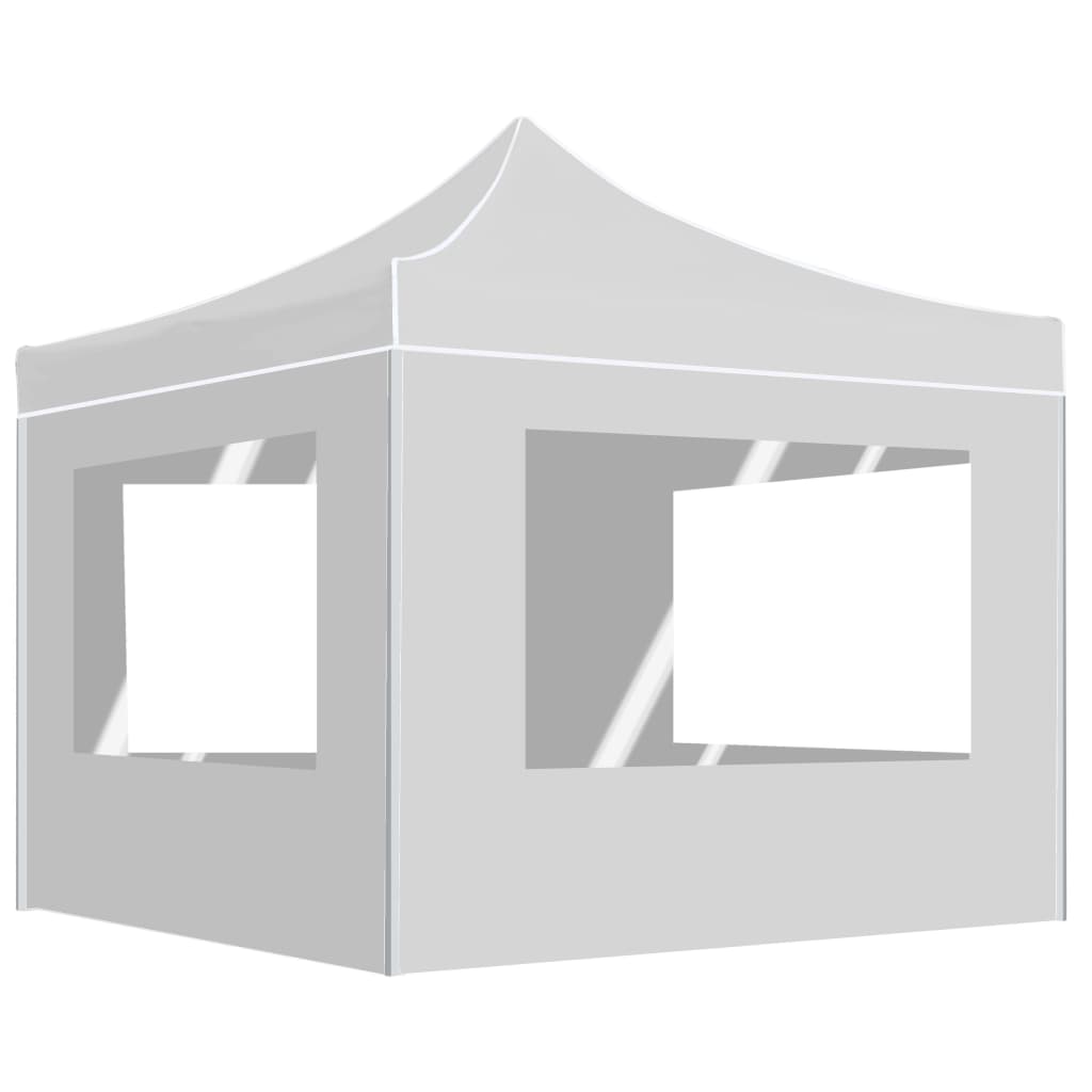 Carpa plegable con paredes aluminio gris antracita 4,5x3 m