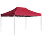 Folding gazebo with walls, anthracite gray aluminum, 4.5x3 m