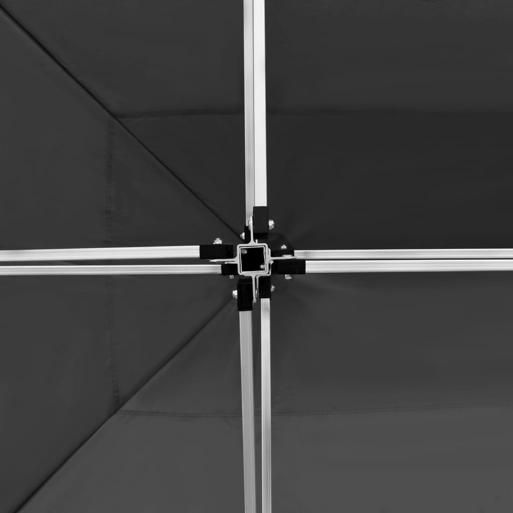 Carpa plegable con paredes aluminio gris antracita 4,5x3 m