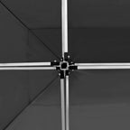 Carpa plegable con paredes aluminio gris antracita 4,5x3 m