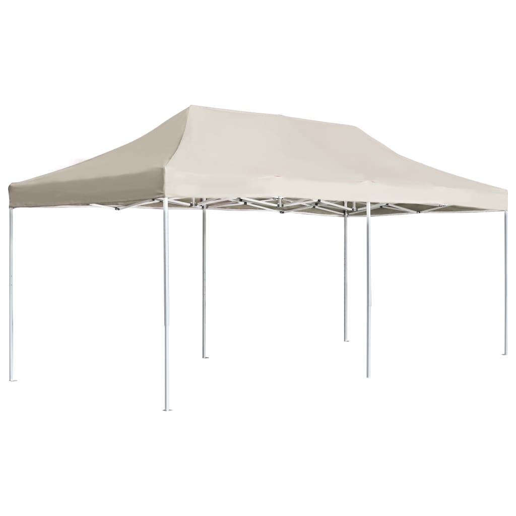 Carpa plegable con paredes aluminio gris antracita 4,5x3 m