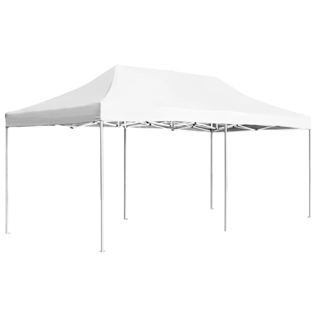 Carpa plegable con paredes aluminio gris antracita 4,5x3 m