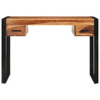 Escritorio con 2 cajones madera maciza de acacia 110x50x77 cm