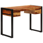 Escritorio con 2 cajones madera maciza de acacia 110x50x77 cm