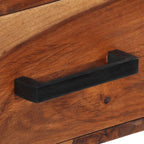 Escritorio con 2 cajones madera maciza de acacia 110x50x77 cm