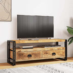 Mueble para TV madera maciza de mango 120x35x45 cm