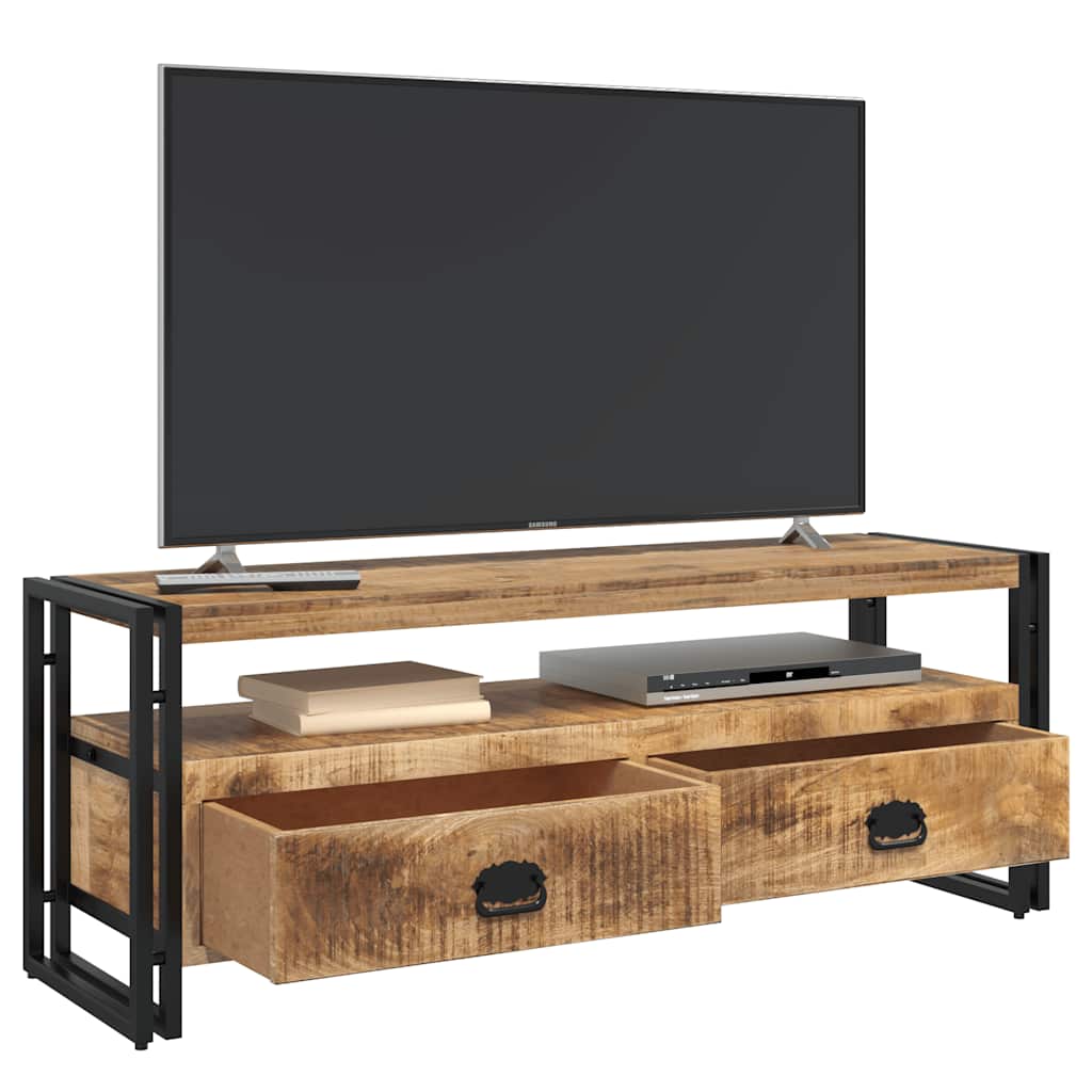 Mueble para TV madera maciza de mango 120x35x45 cm