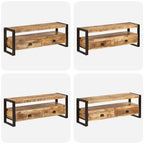 Mueble para TV madera maciza de mango 120x35x45 cm