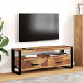 Mueble para TV madera maciza de acacia 120x35x45 cm