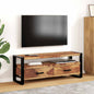 Mueble para TV madera maciza de acacia 120x35x45 cm