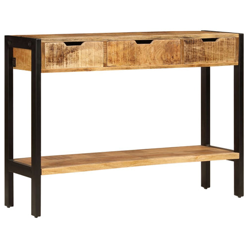 Aparador com 3 gavetas madeira maciça de mangueira 110x35x75 cm