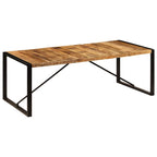 Mesa de comedor de madera maciza de mango 220x100x75 cm