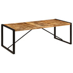 Mesa de comedor de madera maciza de mango 220x100x75 cm