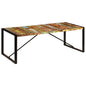 Mesa de comedor 220x100x75 cm madera maciza de acacia